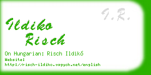 ildiko risch business card